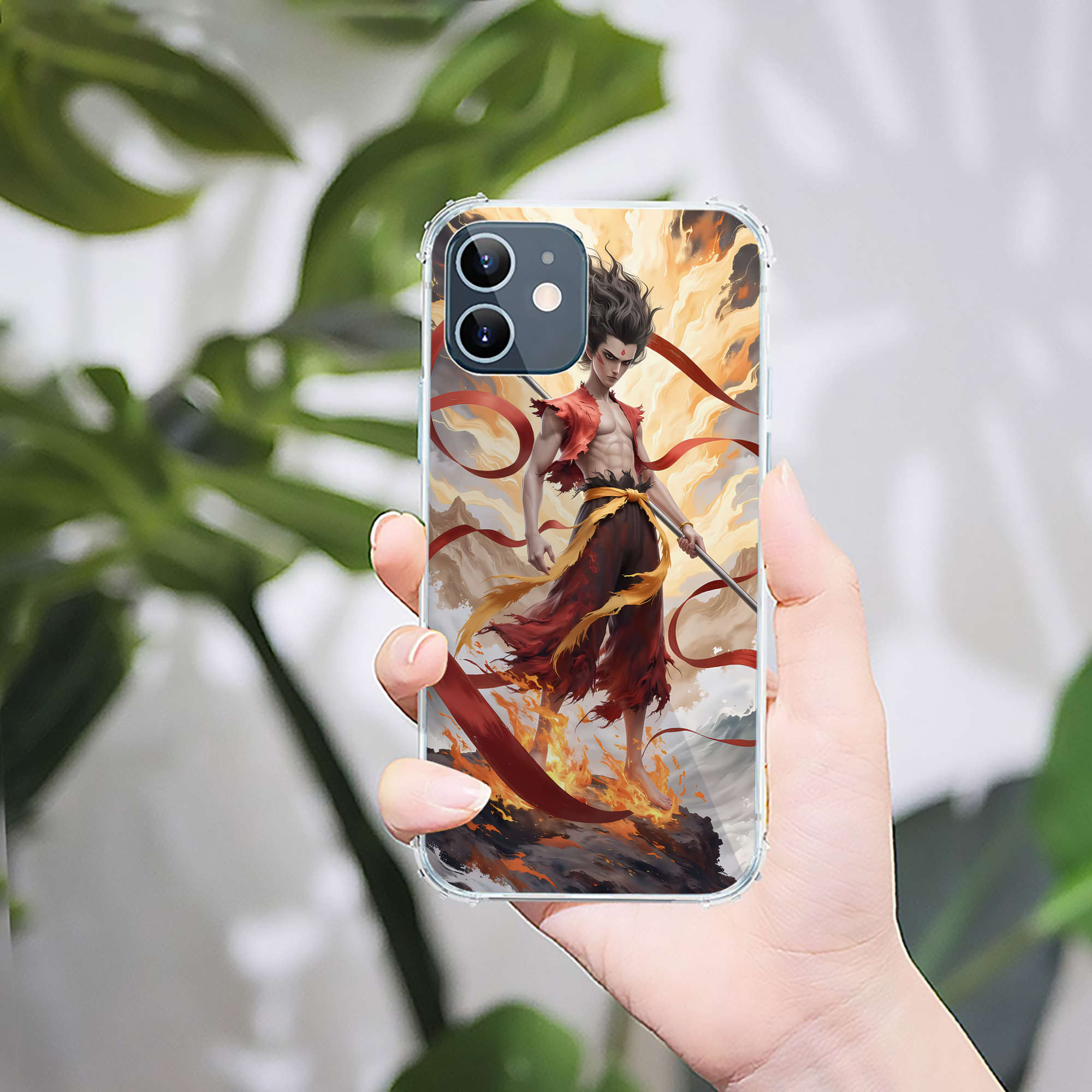 （画像用） Ne Zha 2 ナタ 魔童の大暴れ 【iPhone 12シリーズ対応】透明スマホケース（クリアソフトケース）